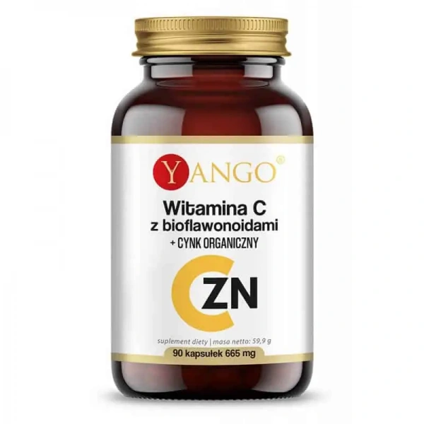 YANGO Vitamin C with Bioflavonoids + Organic Zinc 90 Capsules